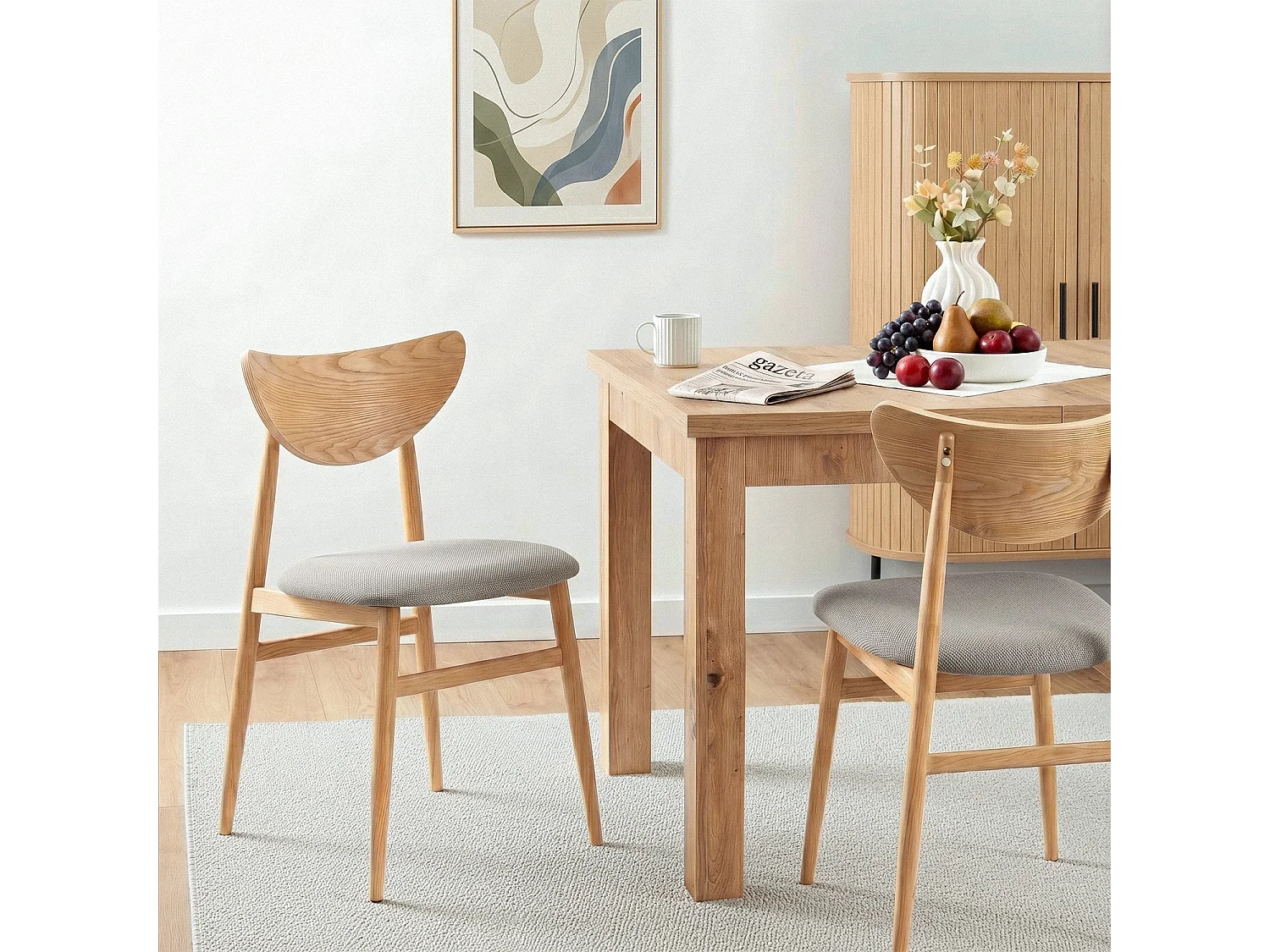 Dining Chair BRAGA Oak/Grey