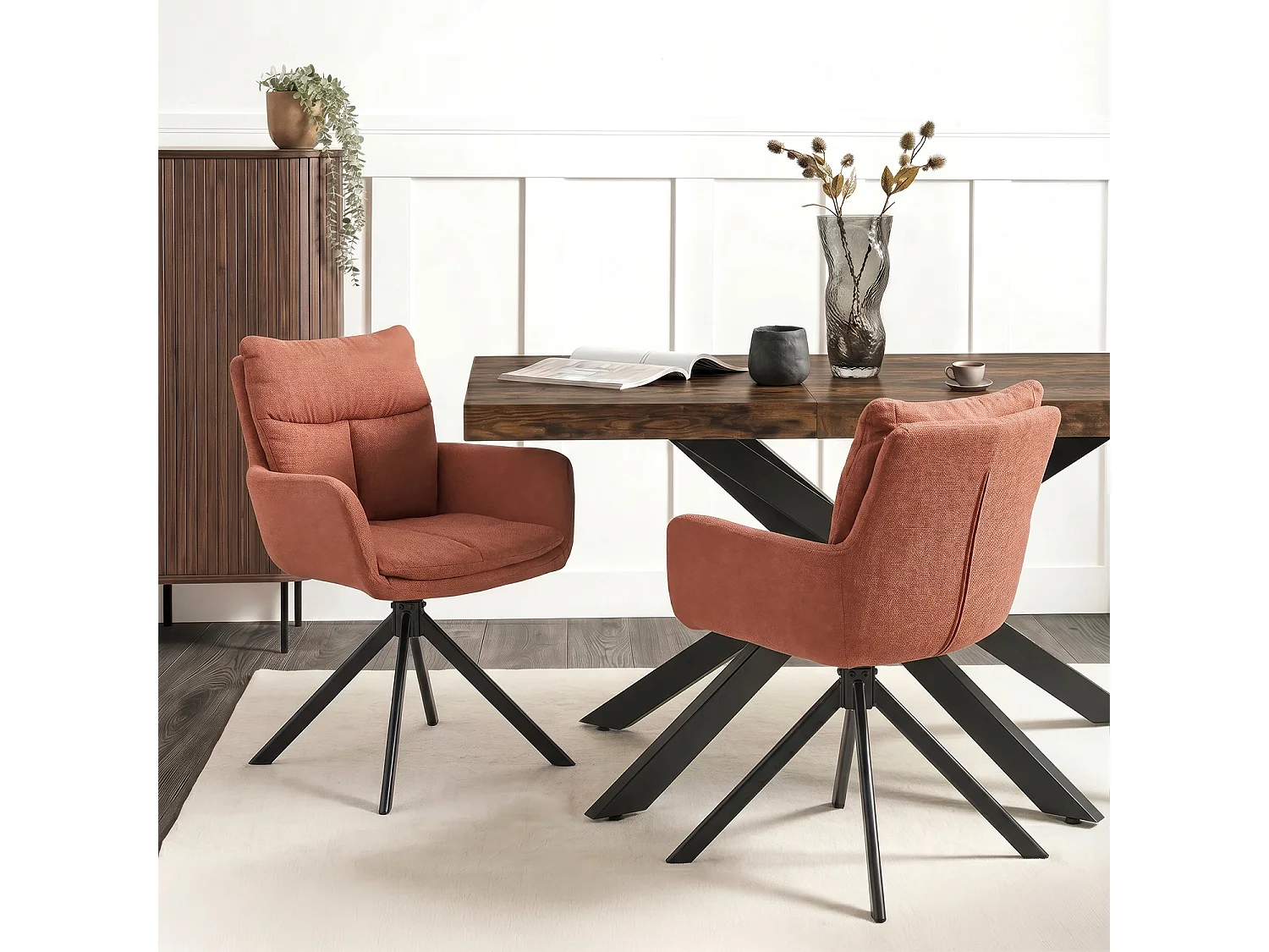 Swivel Dining Chair PAUL Rude