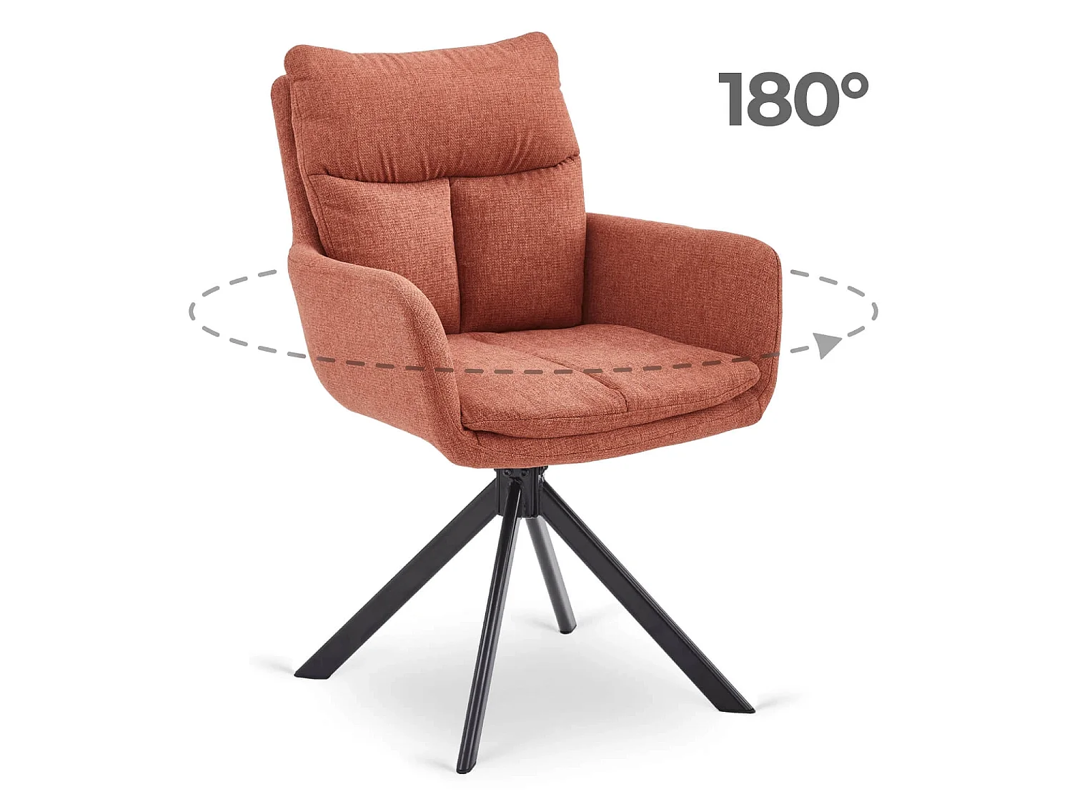 Swivel Dining Chair PAUL Rude
