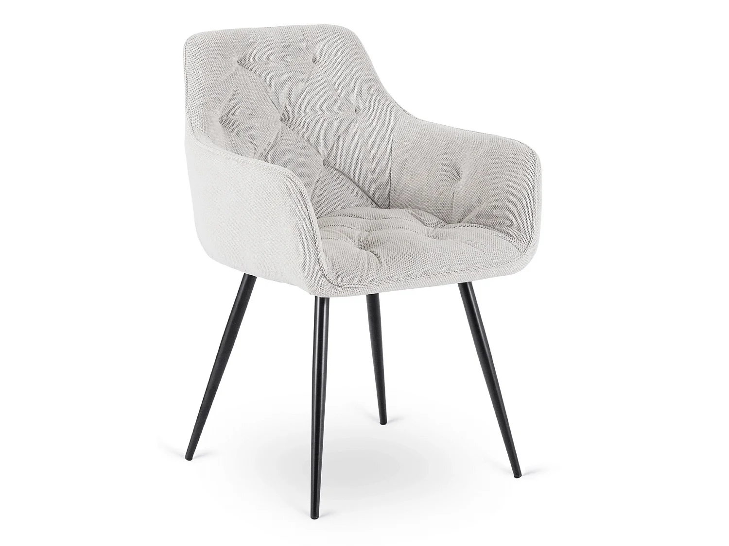 MODESTO Dining Chair Beige Fabric