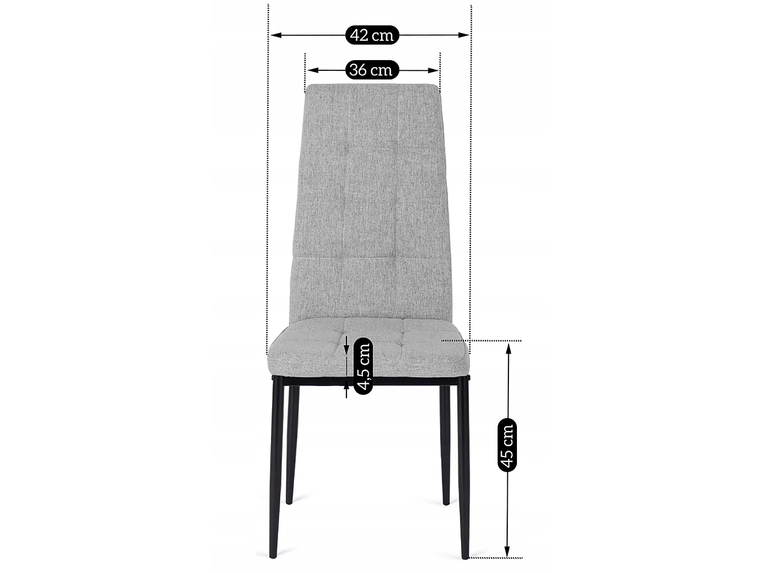 Dining Chair TEX Grey
