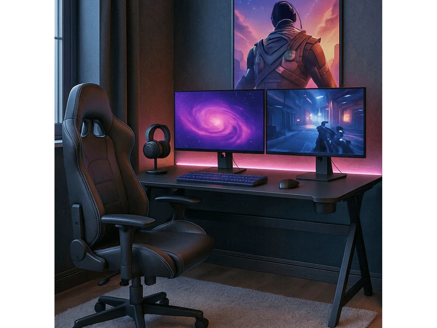 BLECK Gaming Desk 120 cm Black