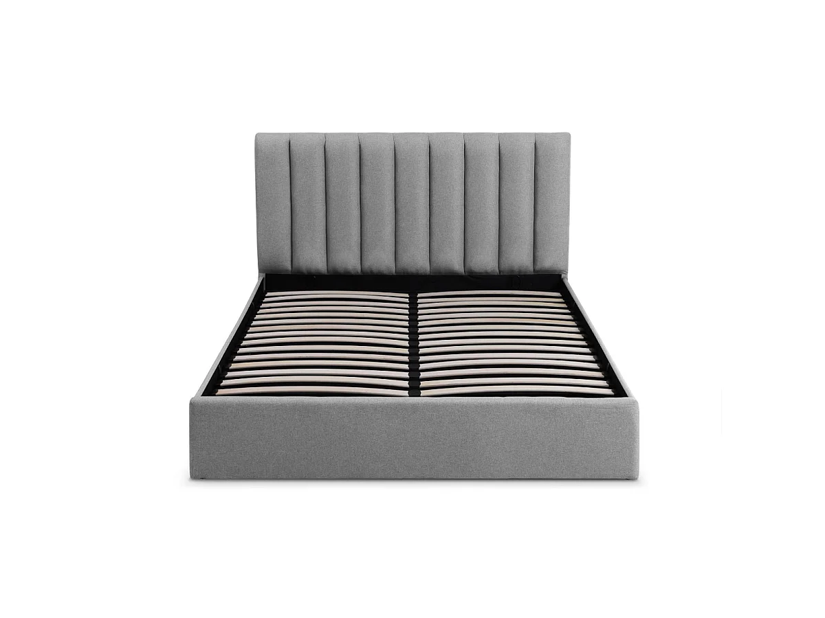 Pack Lit Coffre & Matelas "Dream & Goodream" 160x200cm Gris