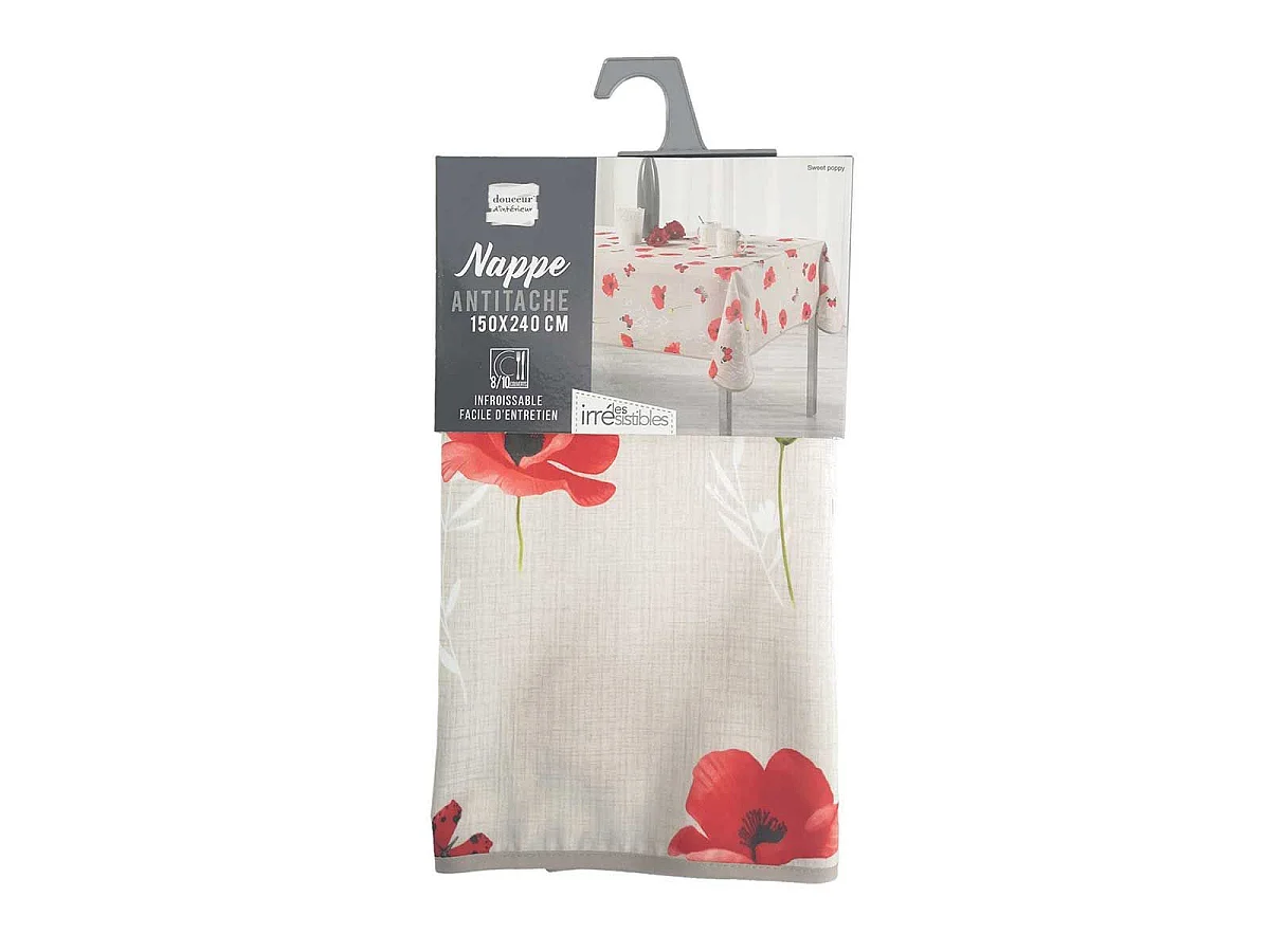 Nappe Antitache "Sweet Poppy" 150x240cm Multicolore