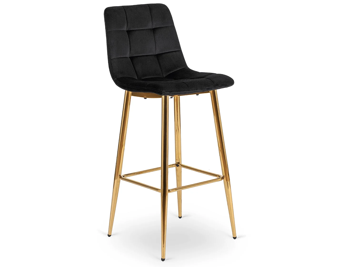 Bar stool ARIEL Black Velour