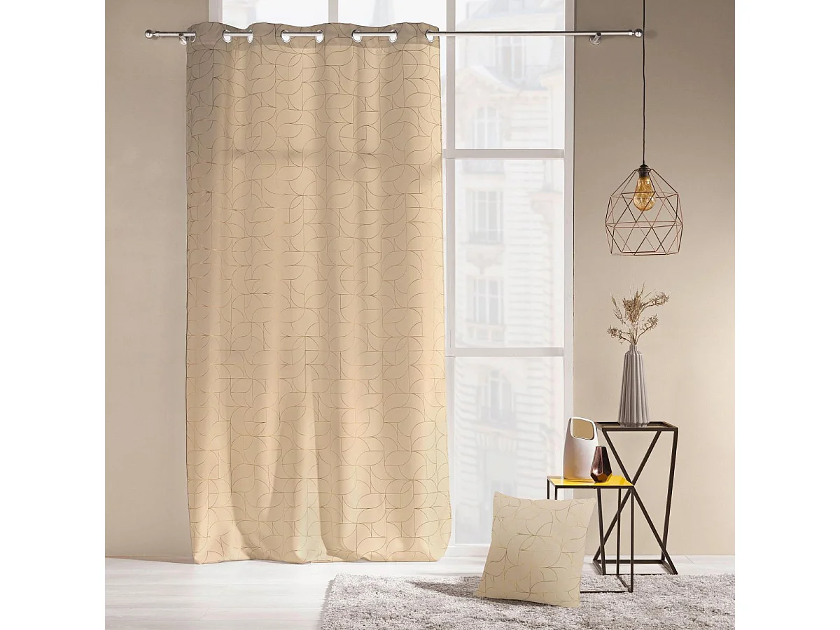 Coussin Déco "Louxor" 60x60cm Beige