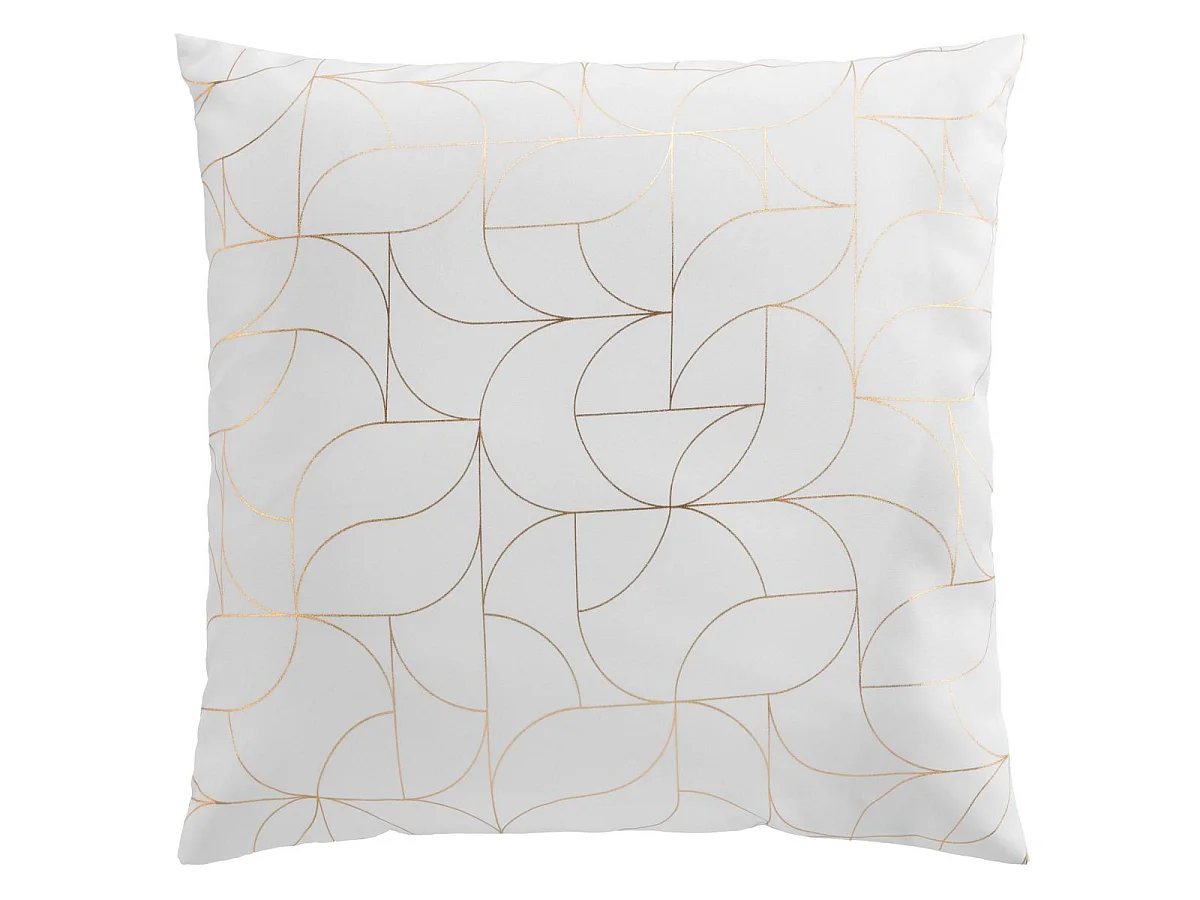 Coussin Déco "Louxor" 60x60cm Blanc