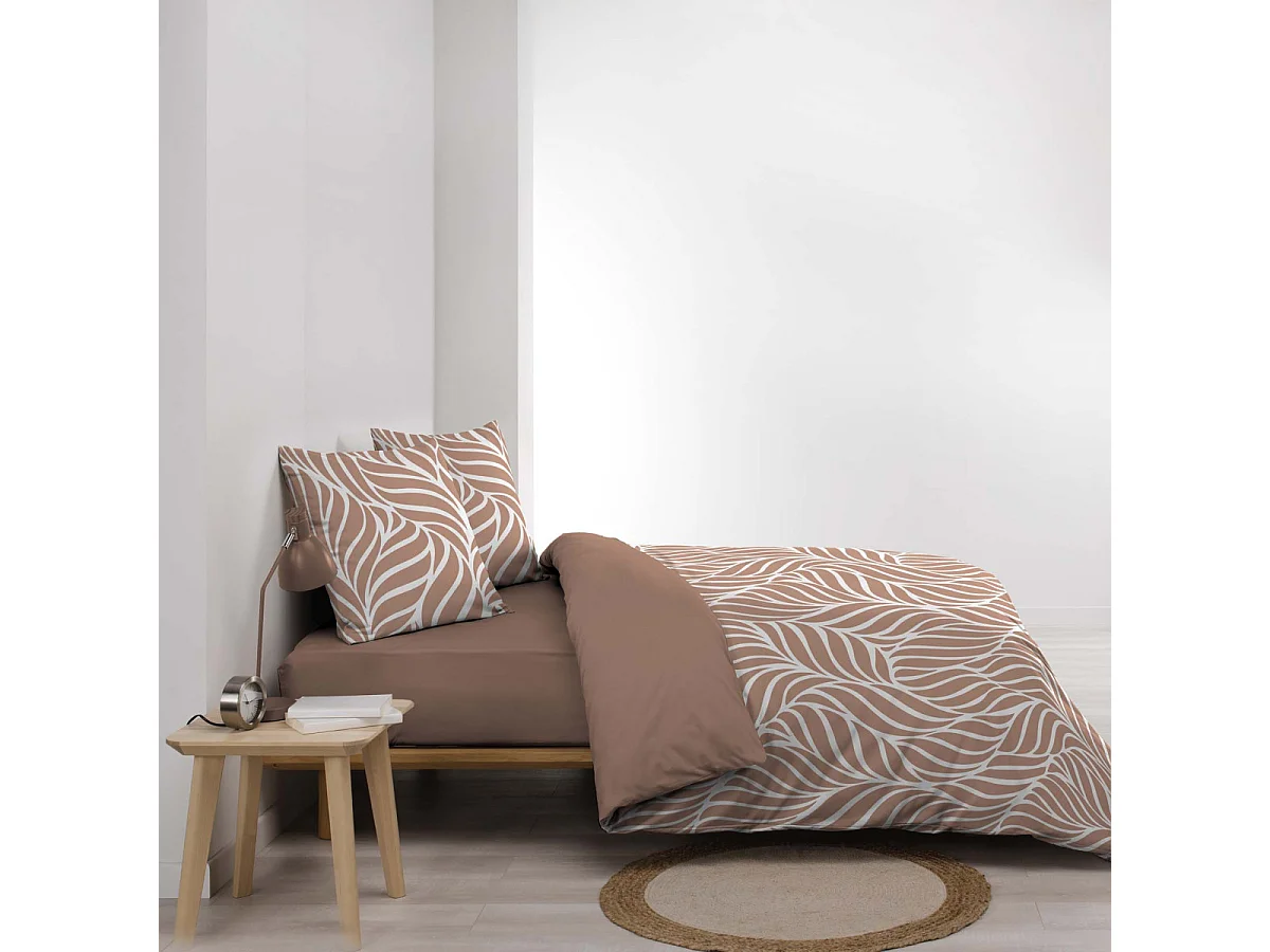 Parure de Lit 3 Pièces "Morgane" 240x220cm Mocha