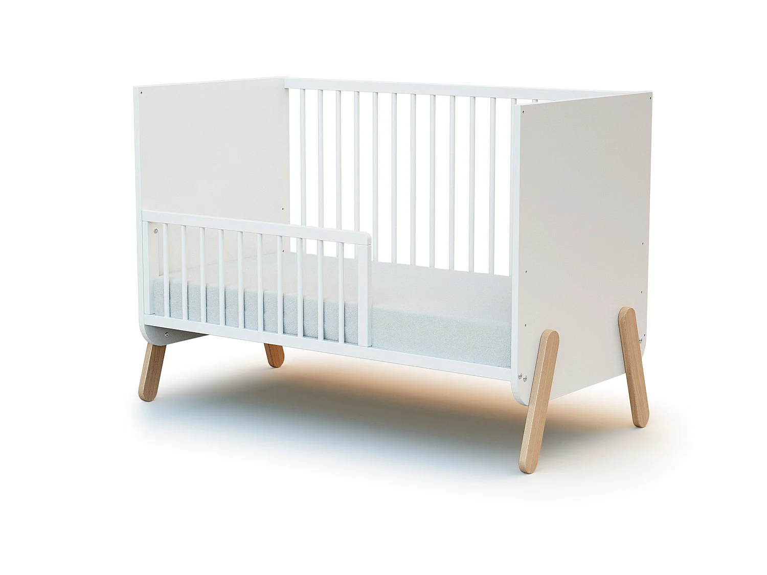 Wiegrail SEREN in hout Wit 120 cm