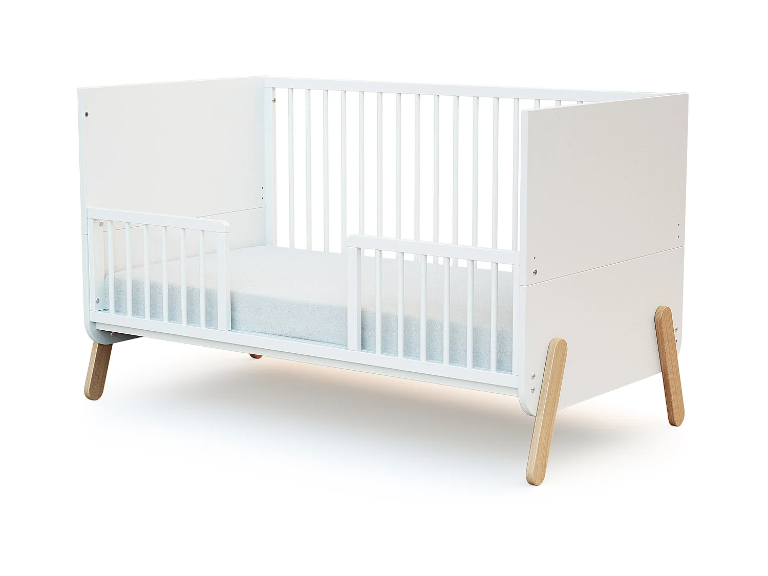 Wiegrail SEREN in hout Wit 140 cm