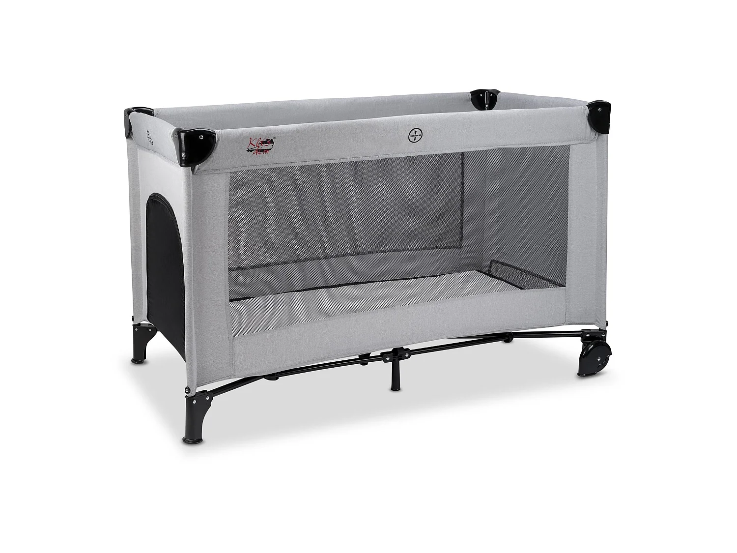 Lit de voyage Fresh Air pour bébé/enfant - 60 x 120 cm - Gris