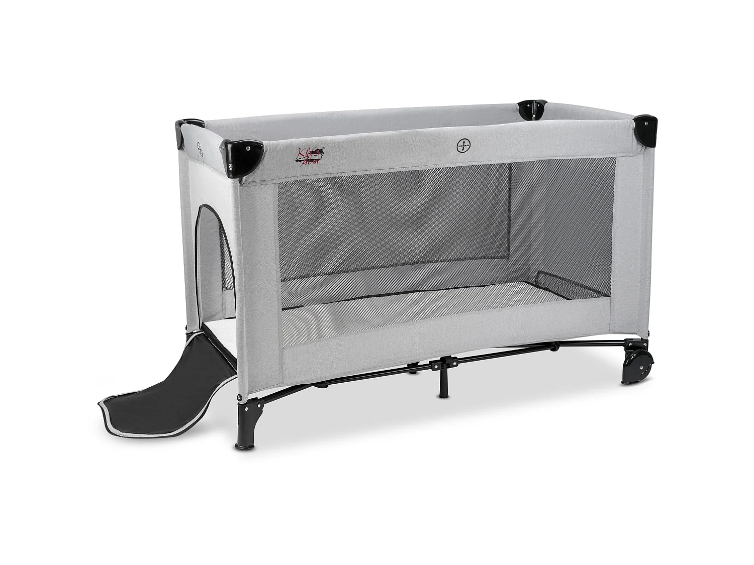 Lit de voyage Fresh Air pour bébé/enfant - 60 x 120 cm - Gris