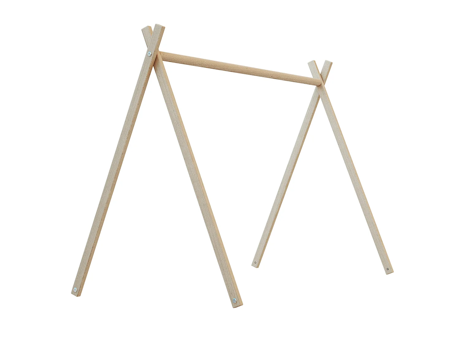 Lit tipi 60x120 en bois Hêtre brut ONE