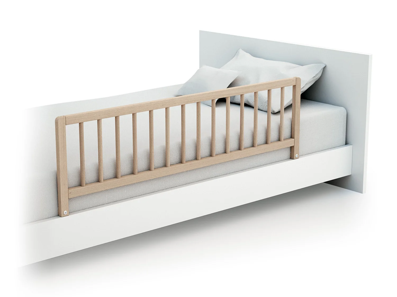 Bedhekken voor kinderen SIDO in hout Beuken onbewerkt 117 cm