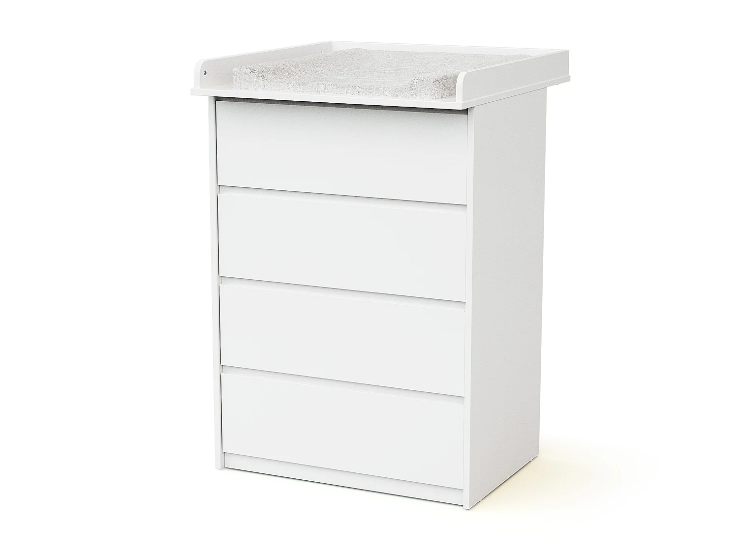 WEBABY - Commode 4 tiroirs avec plan a langer 70 cm