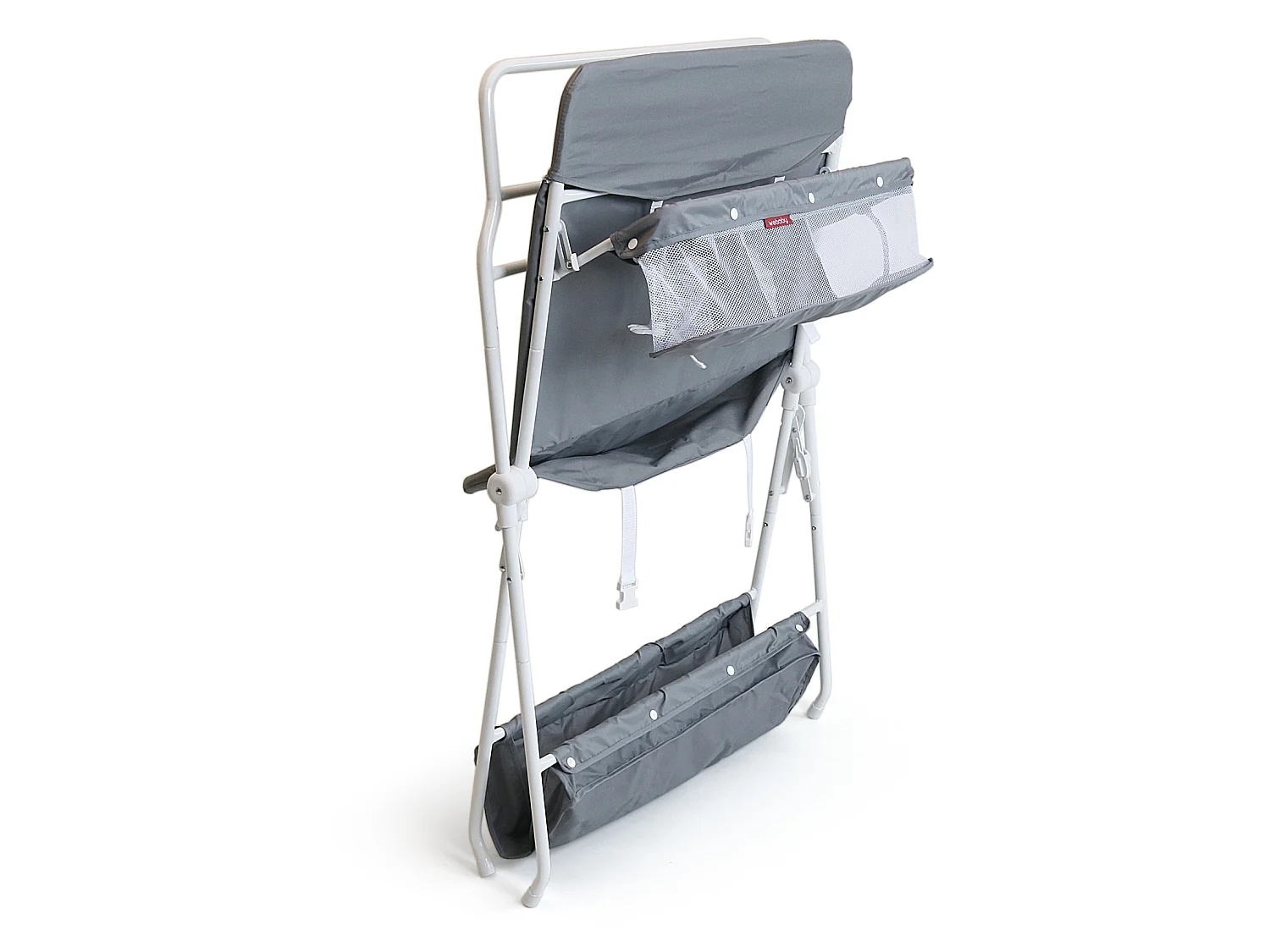 WEBABY - Table à langer pliante en acier MIO avec panier de rangement