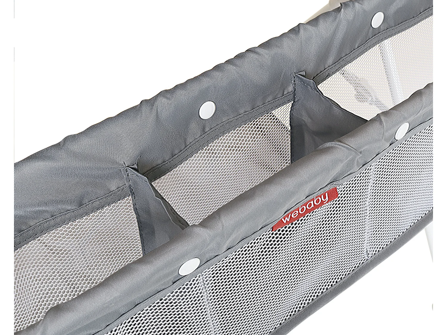 WEBABY - Table à langer pliante en acier MIO avec panier de rangement