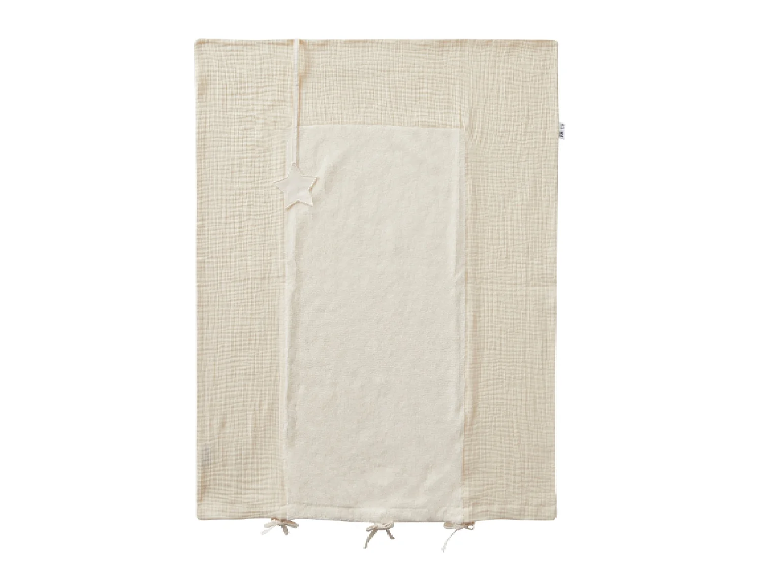Coprifasciatoio 100% cotone Mix and Match - Schiuma di latte - 60 x 80 cm