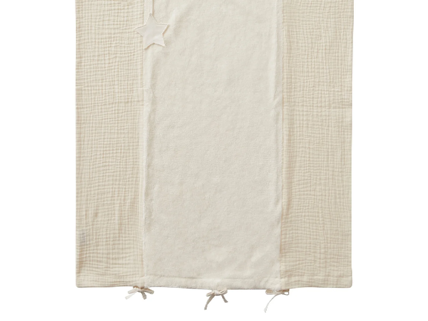 Coprifasciatoio 100% cotone Mix and Match - Schiuma di latte - 60 x 80 cm