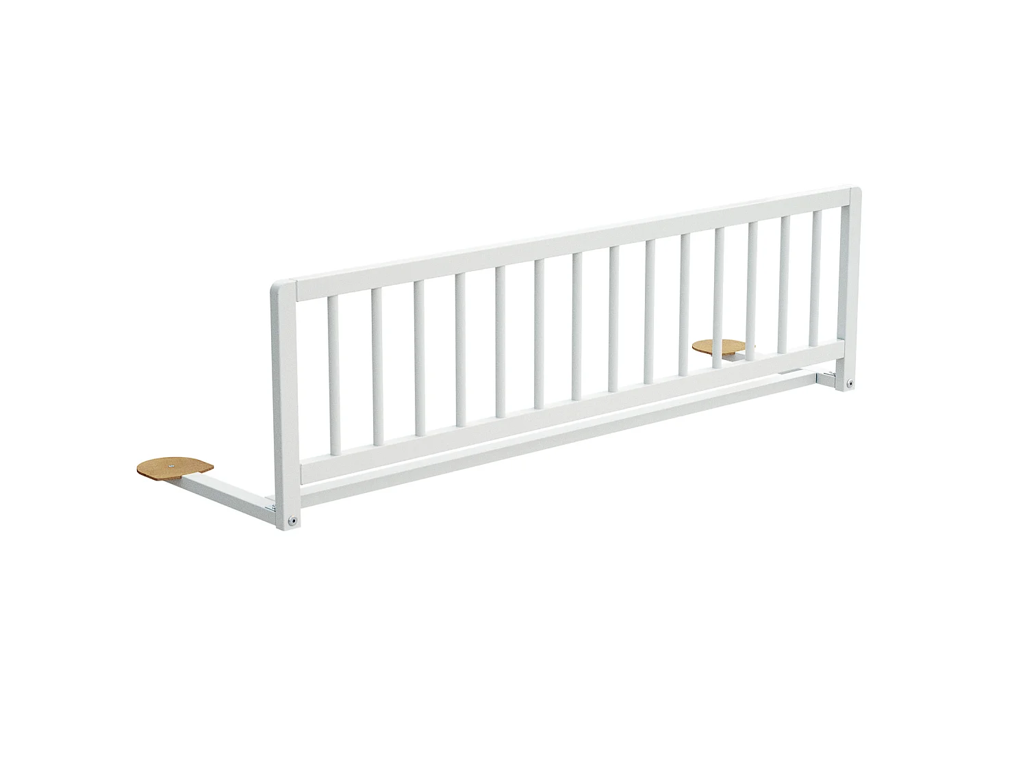 WEBABY - Barrière de lit enfant en bois SIDO - 117 x 34,5 x 31 cm