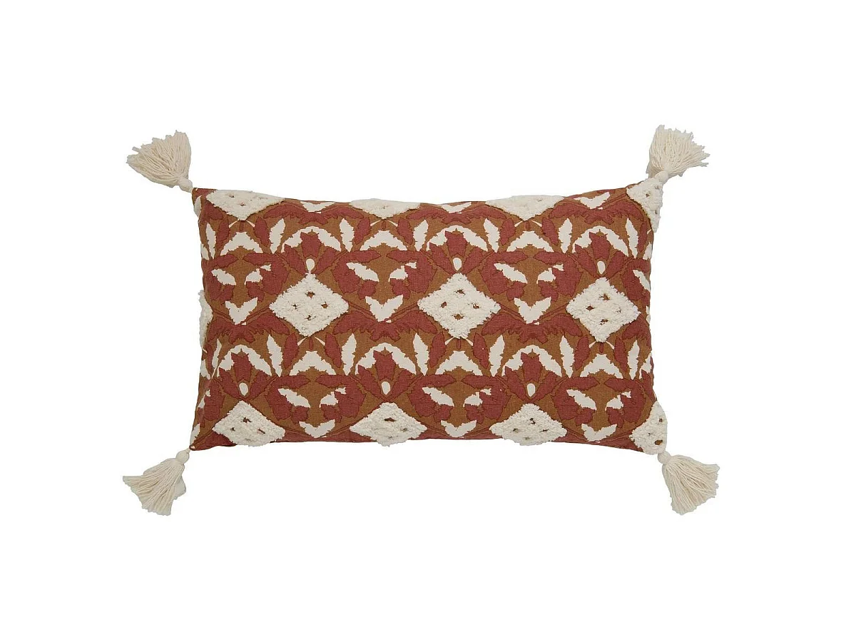 Housse de Coussin Déco "Sienna" 30x50cm Terracotta