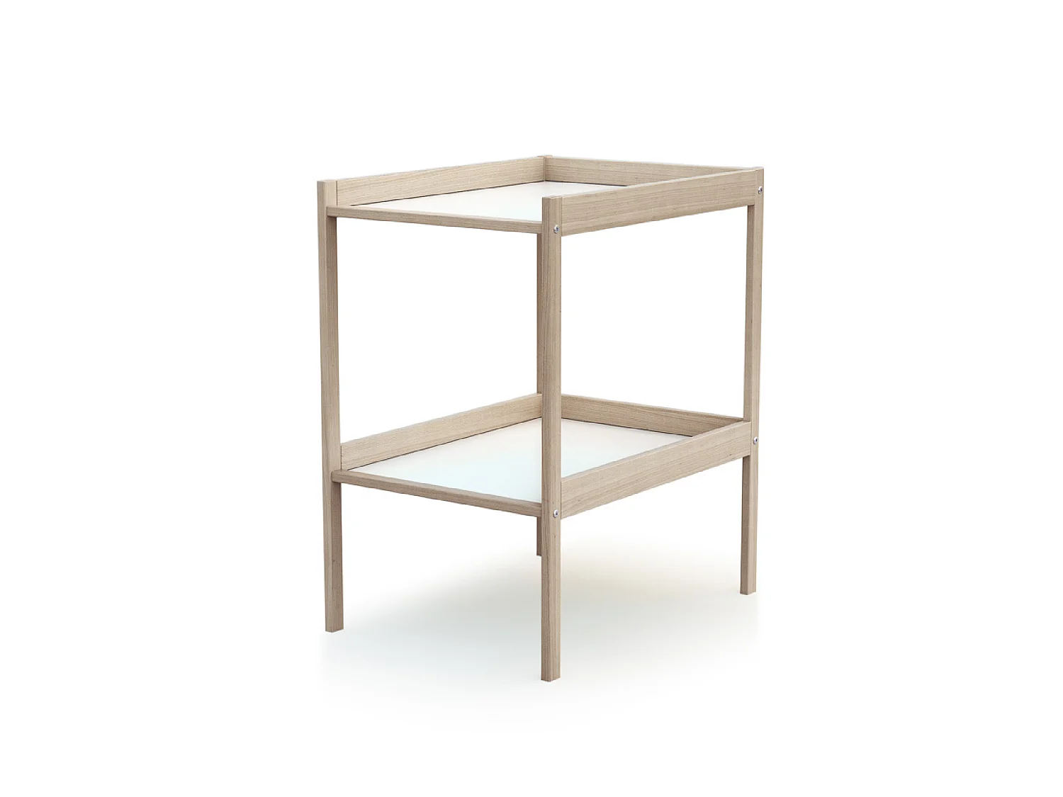 Cuna bebé y meuble cambiador madera MILO - Haya Cruda - 60 x 120