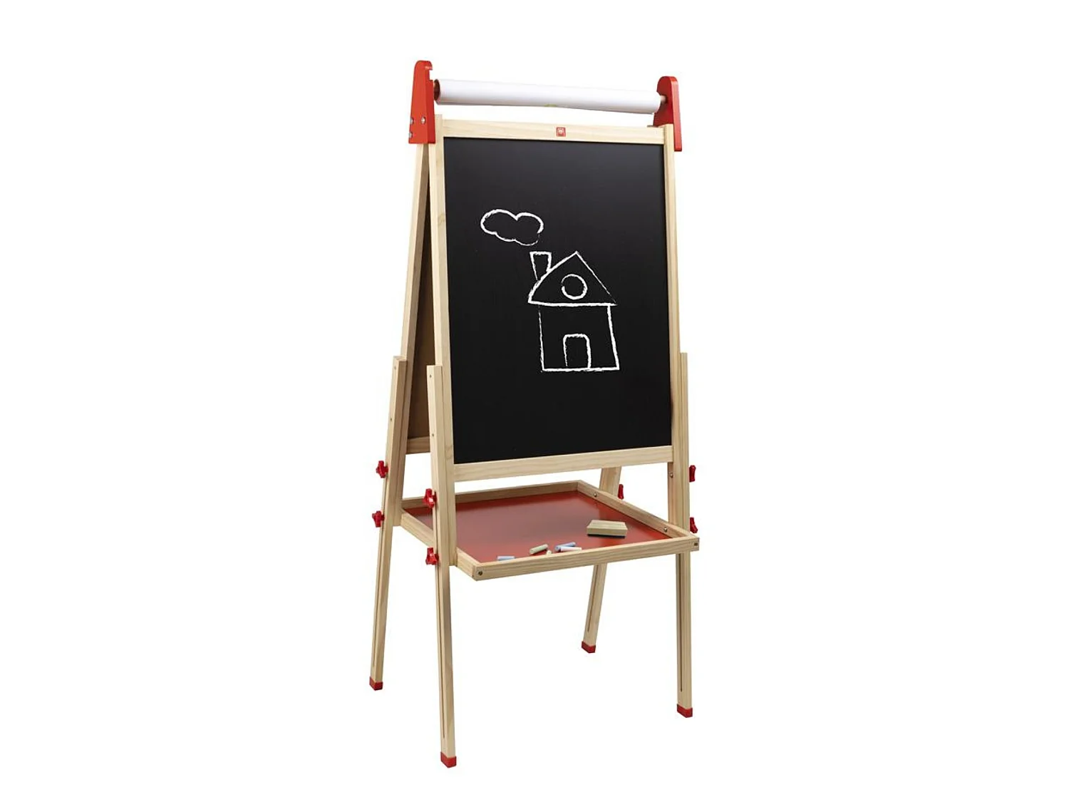 Tableau 3 en 1 en bois pour enfant - De 3 à 12 ans