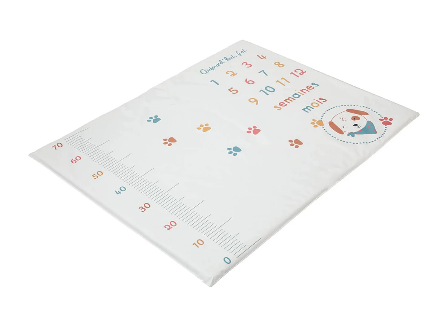 Tapis d'éveil bébé Anniversaire Toutou Party - 72,5 x 92 x 2,5 cm