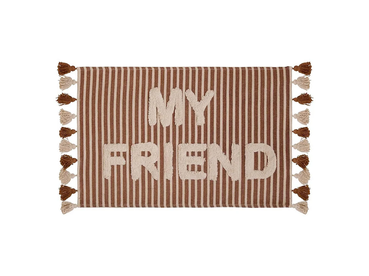 Tapis Enfant Tufté "Scott" 60x90cm Marron