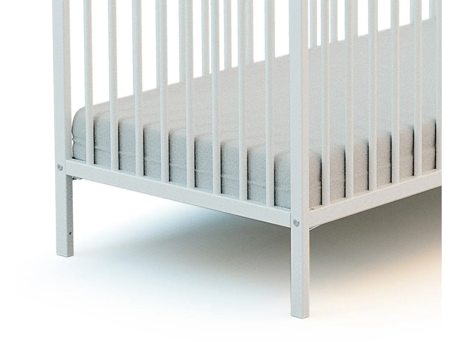Lit bébé en bois 70 x 140 cm avec tipi - Blanc
