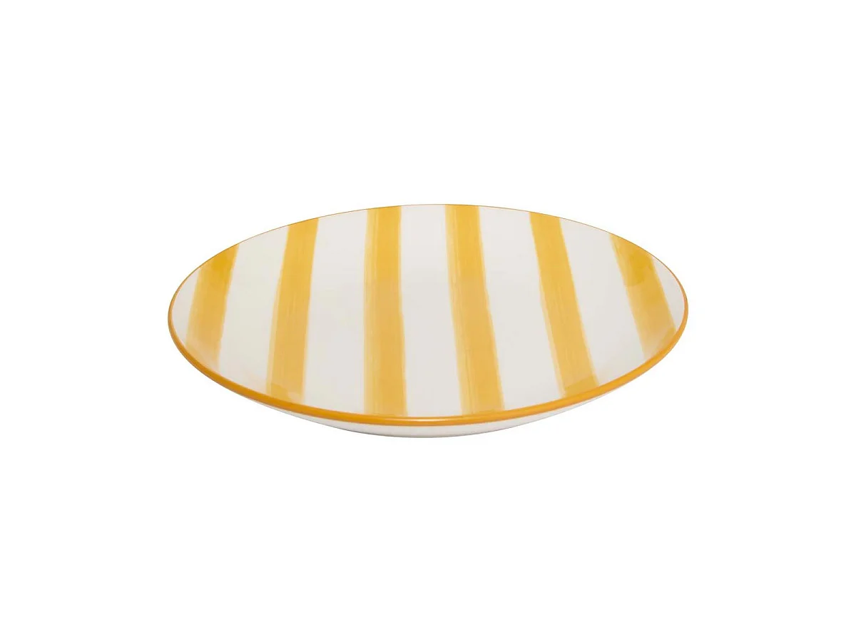 Lot de 6 Assiettes à Dessert "Charlie" 19cm Jaune