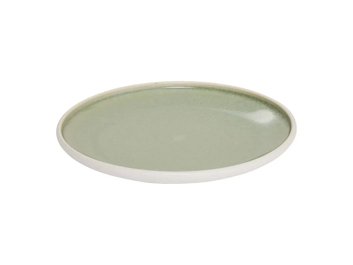 Lot de 6 Assiettes à Dessert "Chiara" 20cm Vert