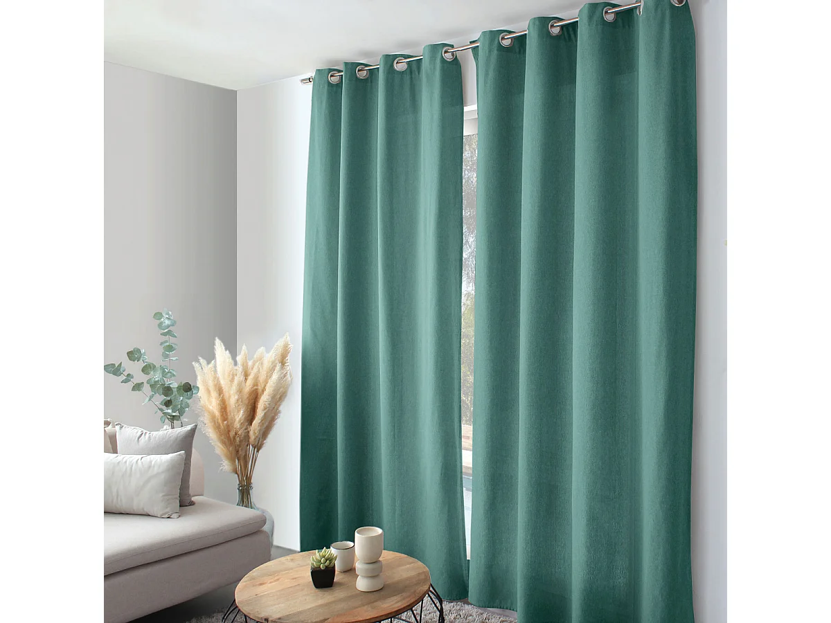 Rideau Uni "Cambria" 140x240cm Vert Jade