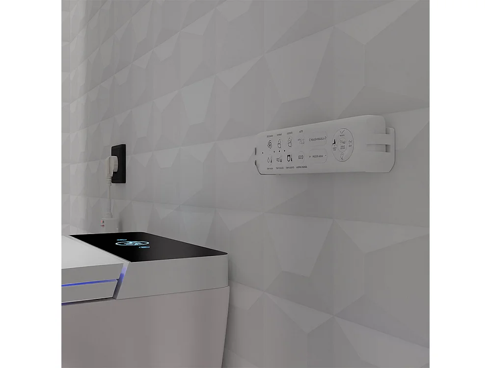 Inodoro Inteligente Smart Compacto | Panel Blanco | Inodoro Japonés Blanco Brillo