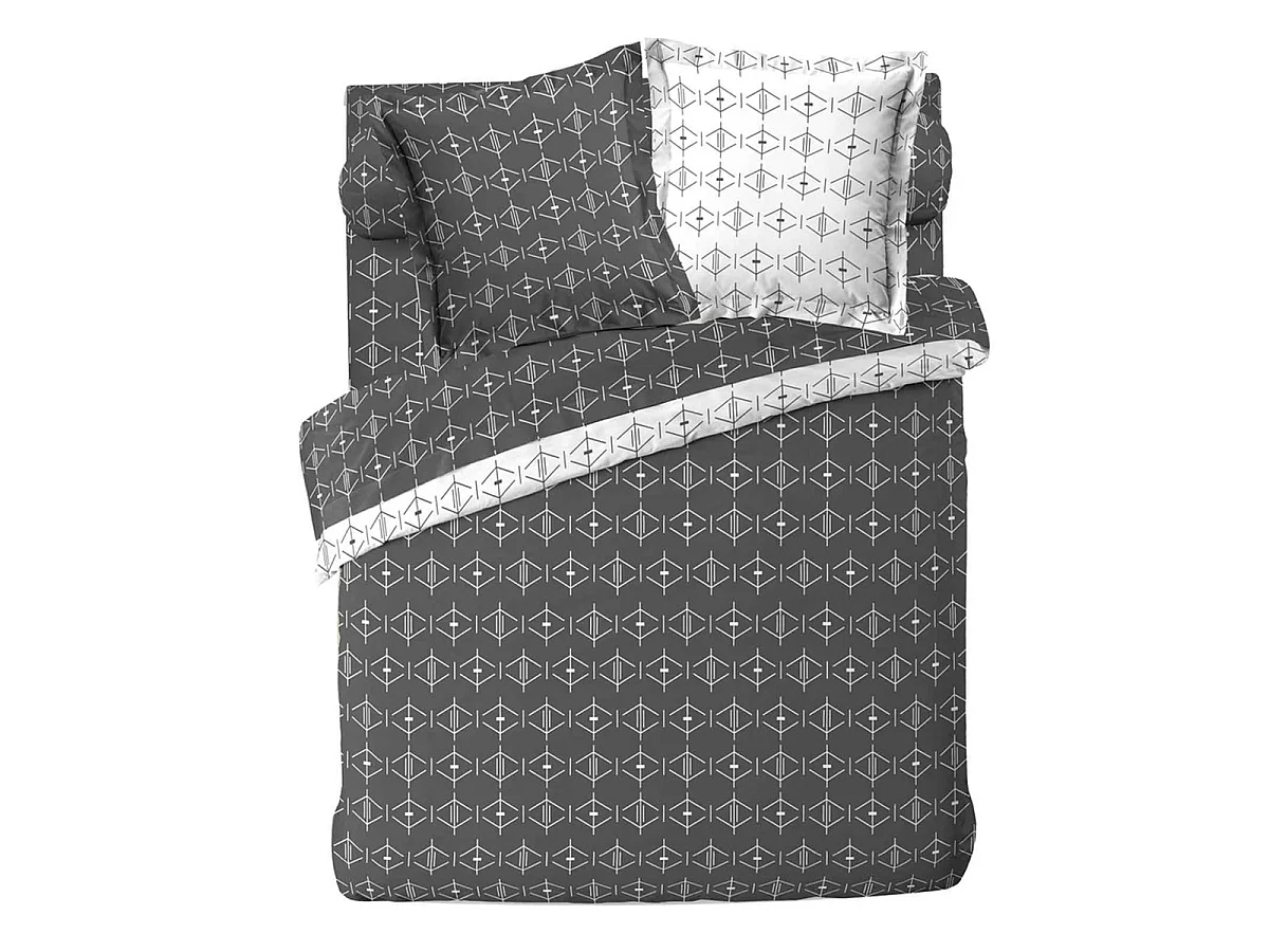 Housse de Couette "Aristide" 240x220cm Anthracite