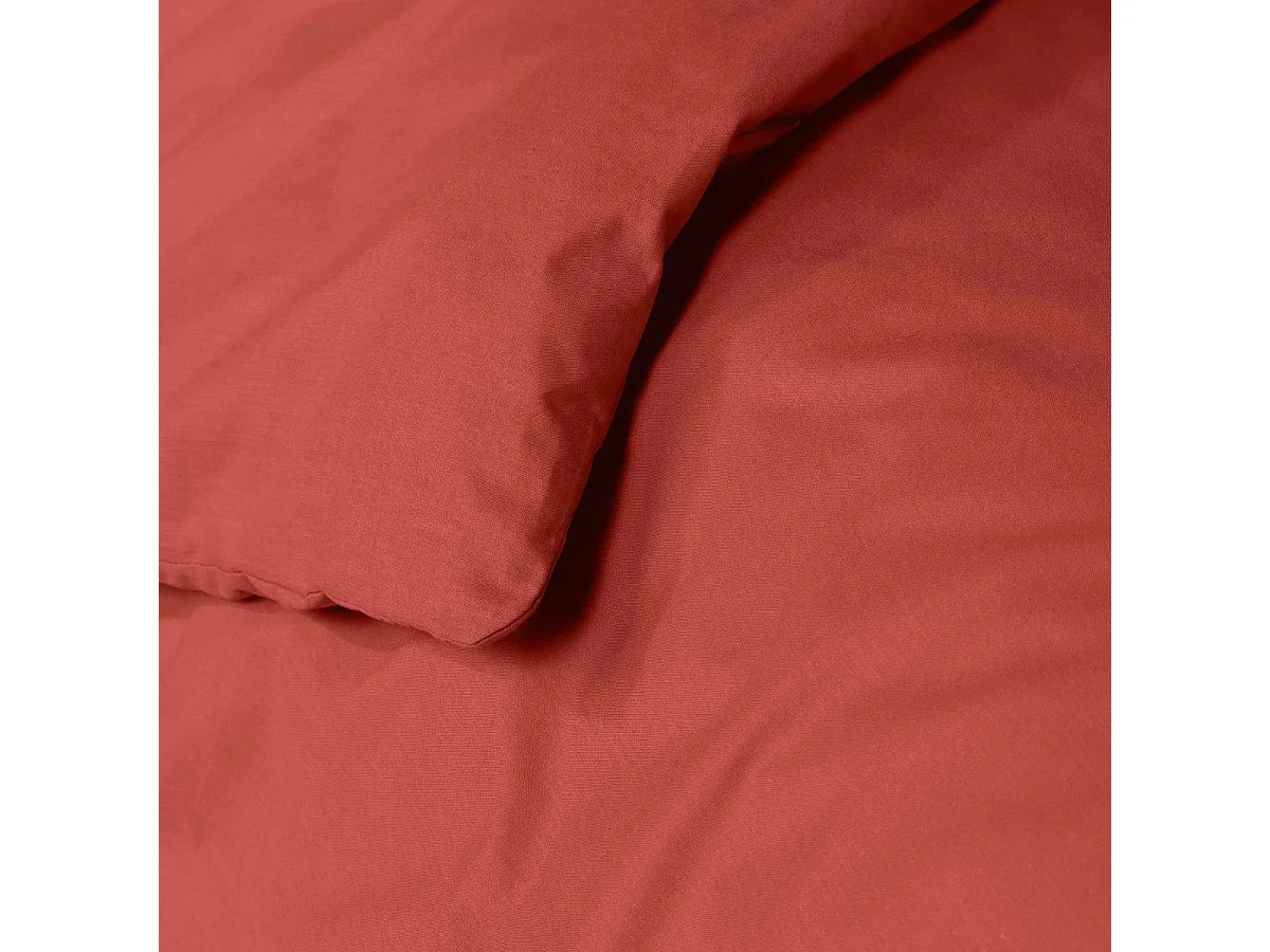 Housse de Couette "Lina" 140x200cm Terracotta