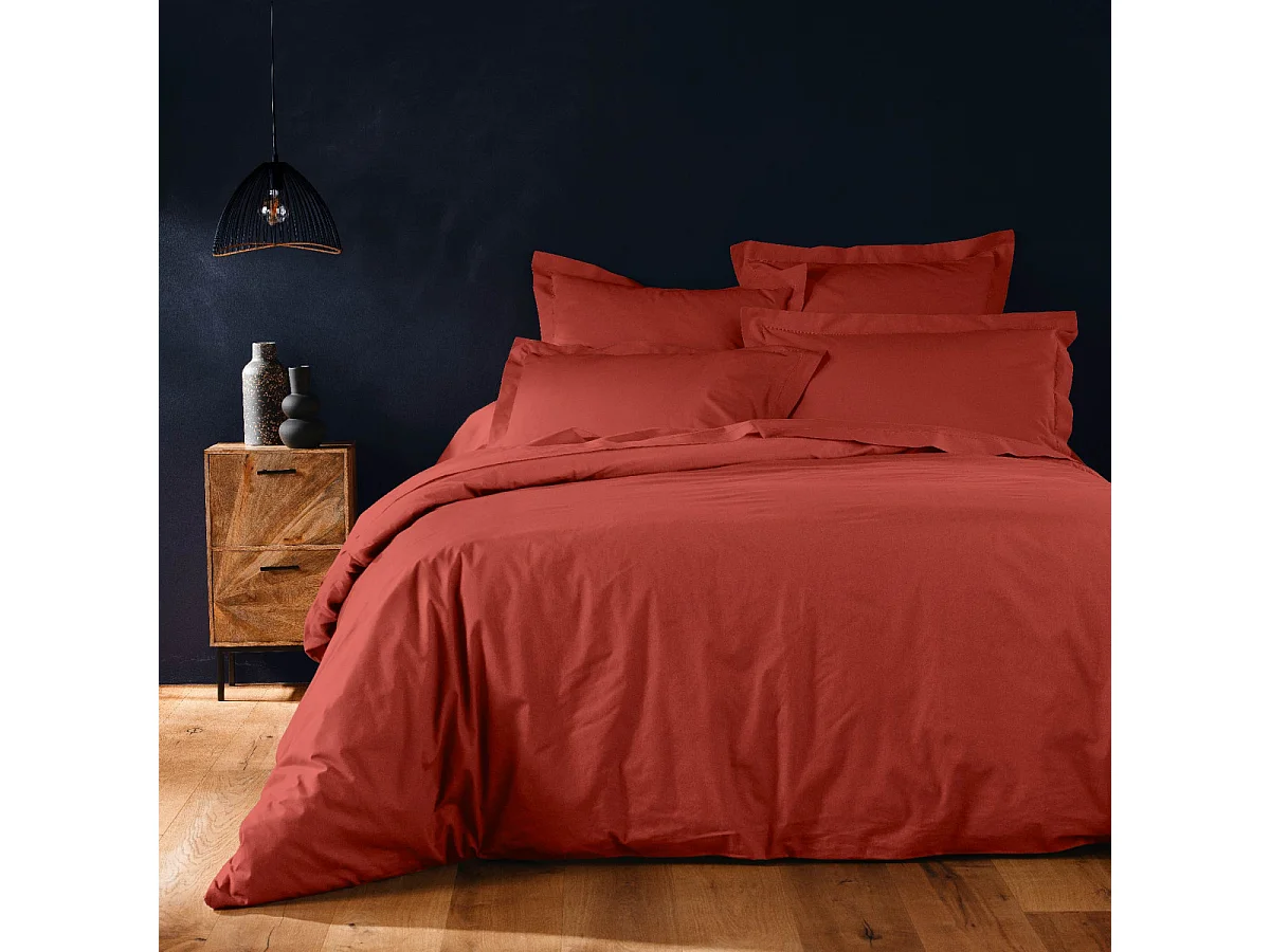 Housse de Couette "Lina" 240x220cm Terracotta