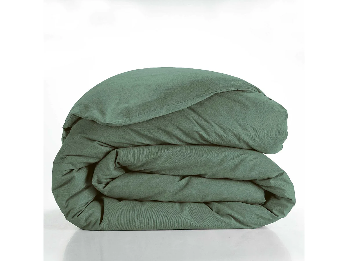 Housse de Couette "Lina" 240x220cm Vert Cèdre