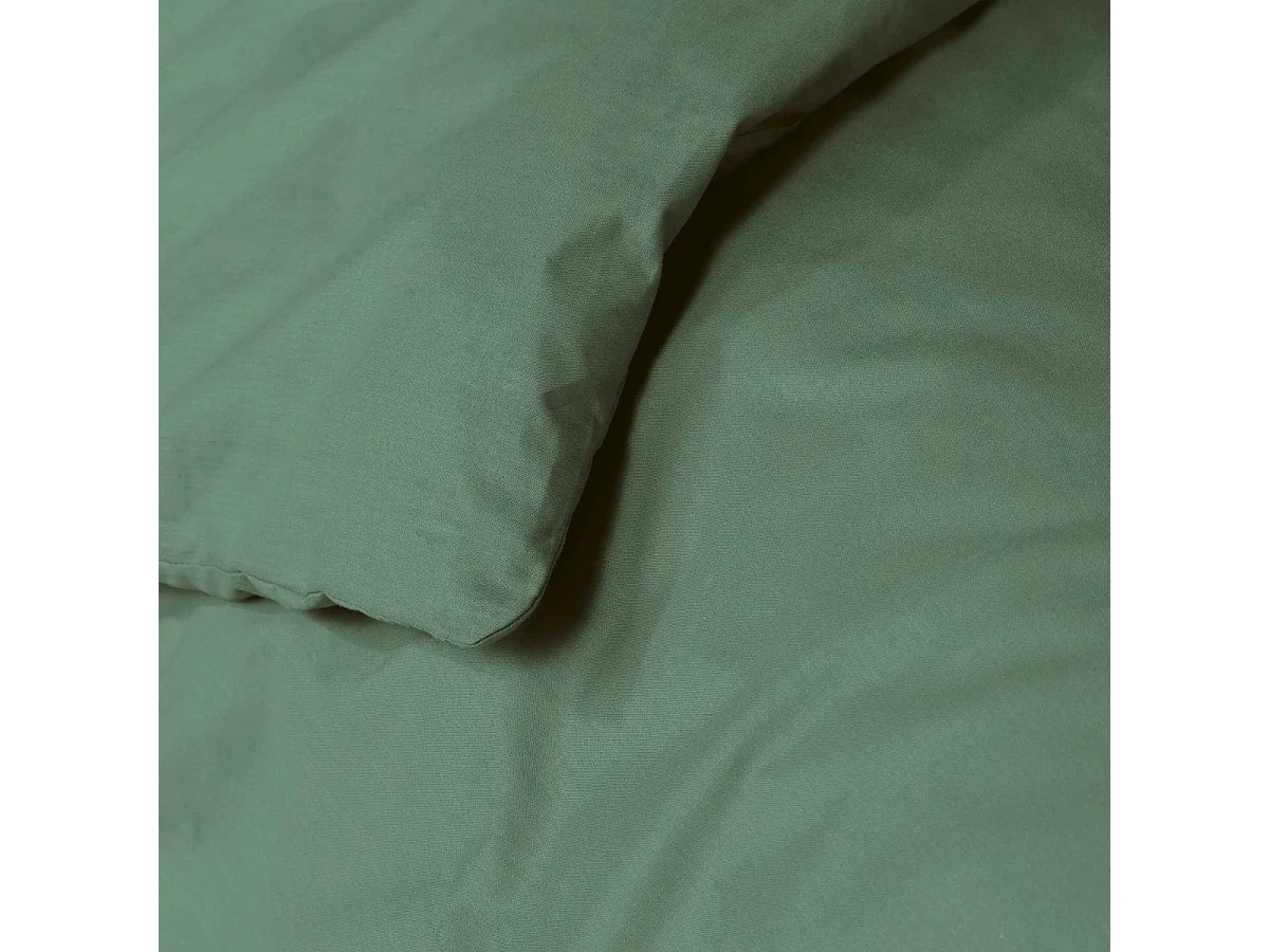 Housse de Couette "Lina" 140x200cm Vert Cèdre