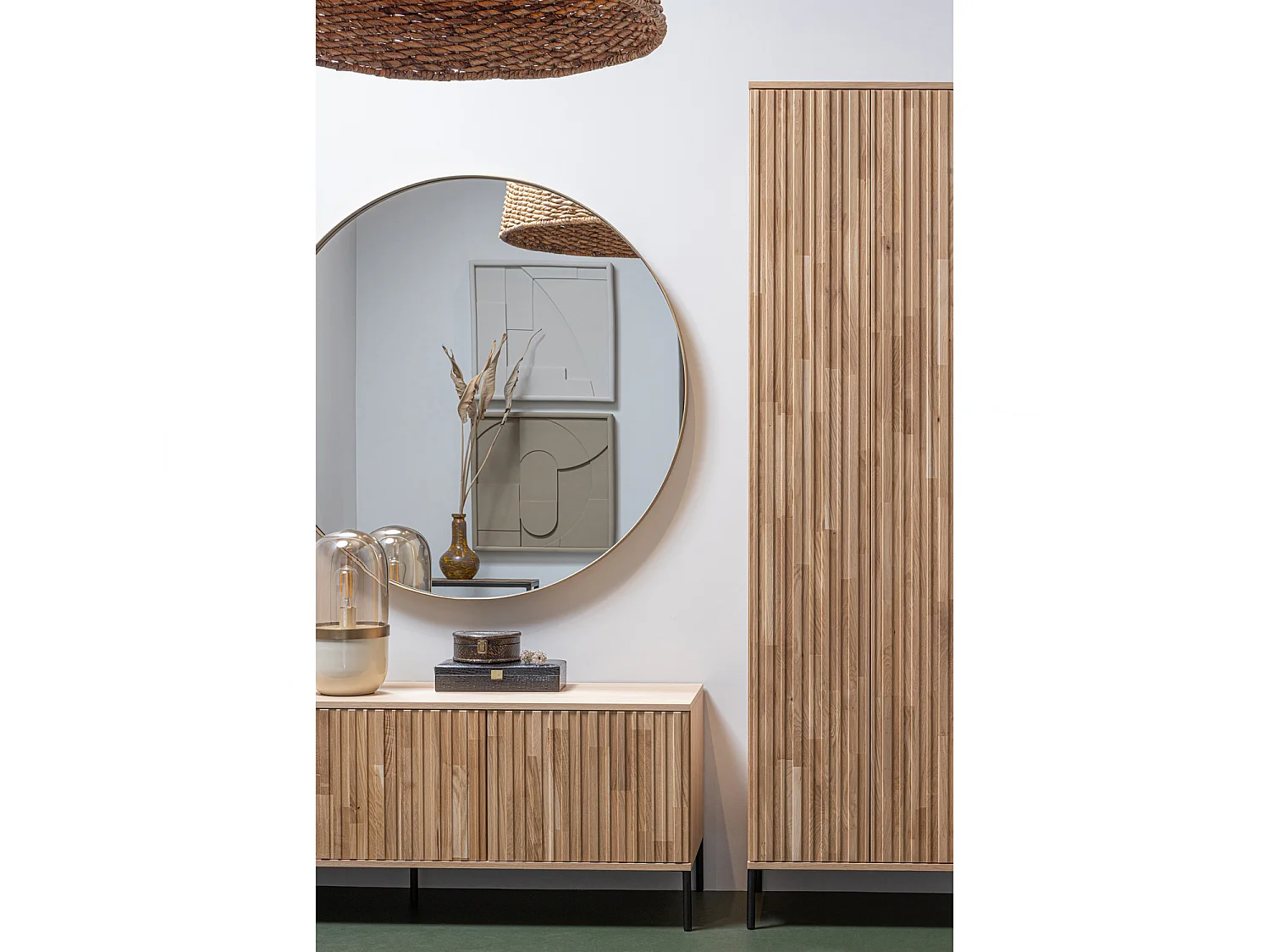 Armoire haut en bois de chêne NEW GRAVURE