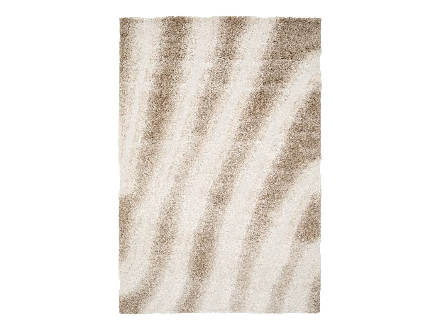 Tapis intérieur motif rayé beige 120x170cm - Lou