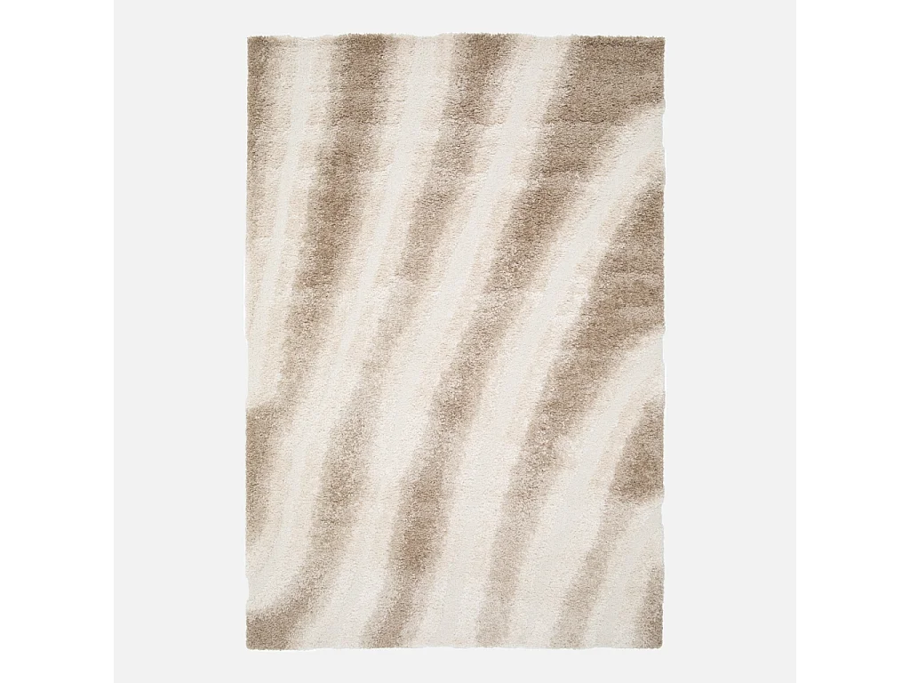 Tapis intérieur motif rayé beige 200x290cm - Lou