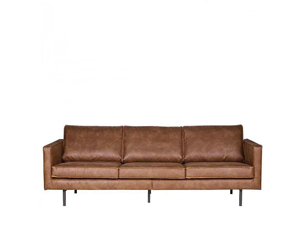 Bronco - Grand canapé 4 places vintage - Cognac