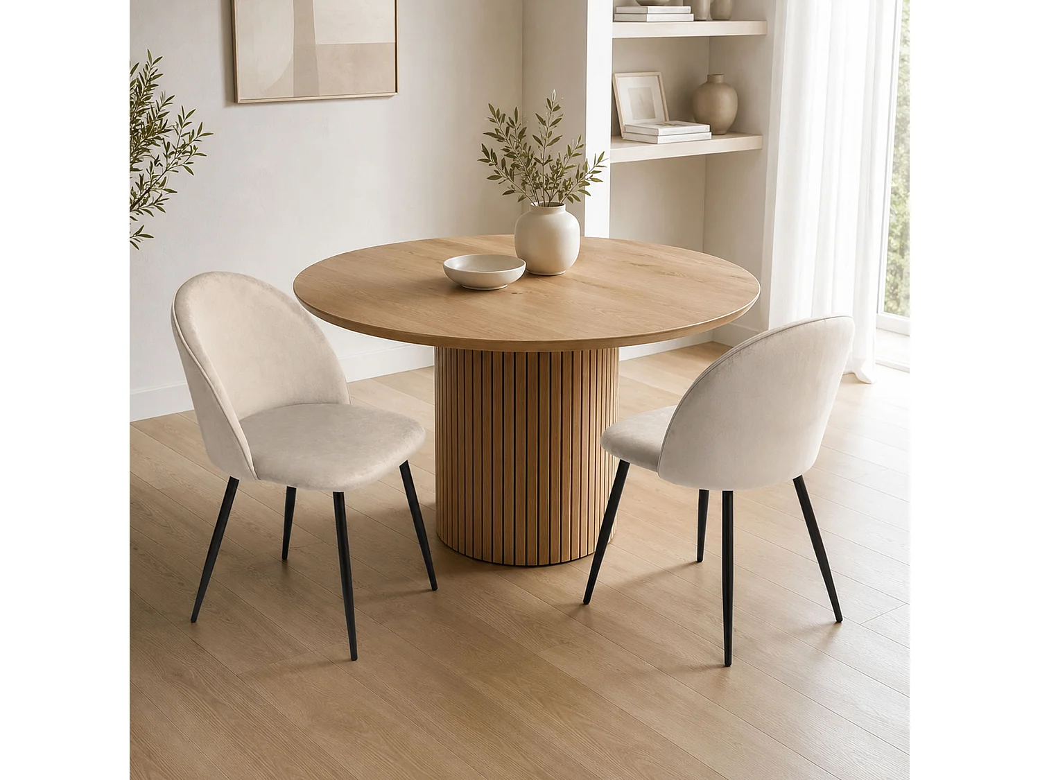 Silla Achito, 2 Sillas, Gris Claro, Acolchada, Peso soportado 120 kg