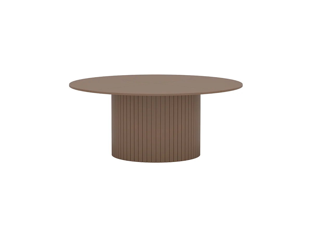Table à Manger Ronde "Härön" 180cm Marron