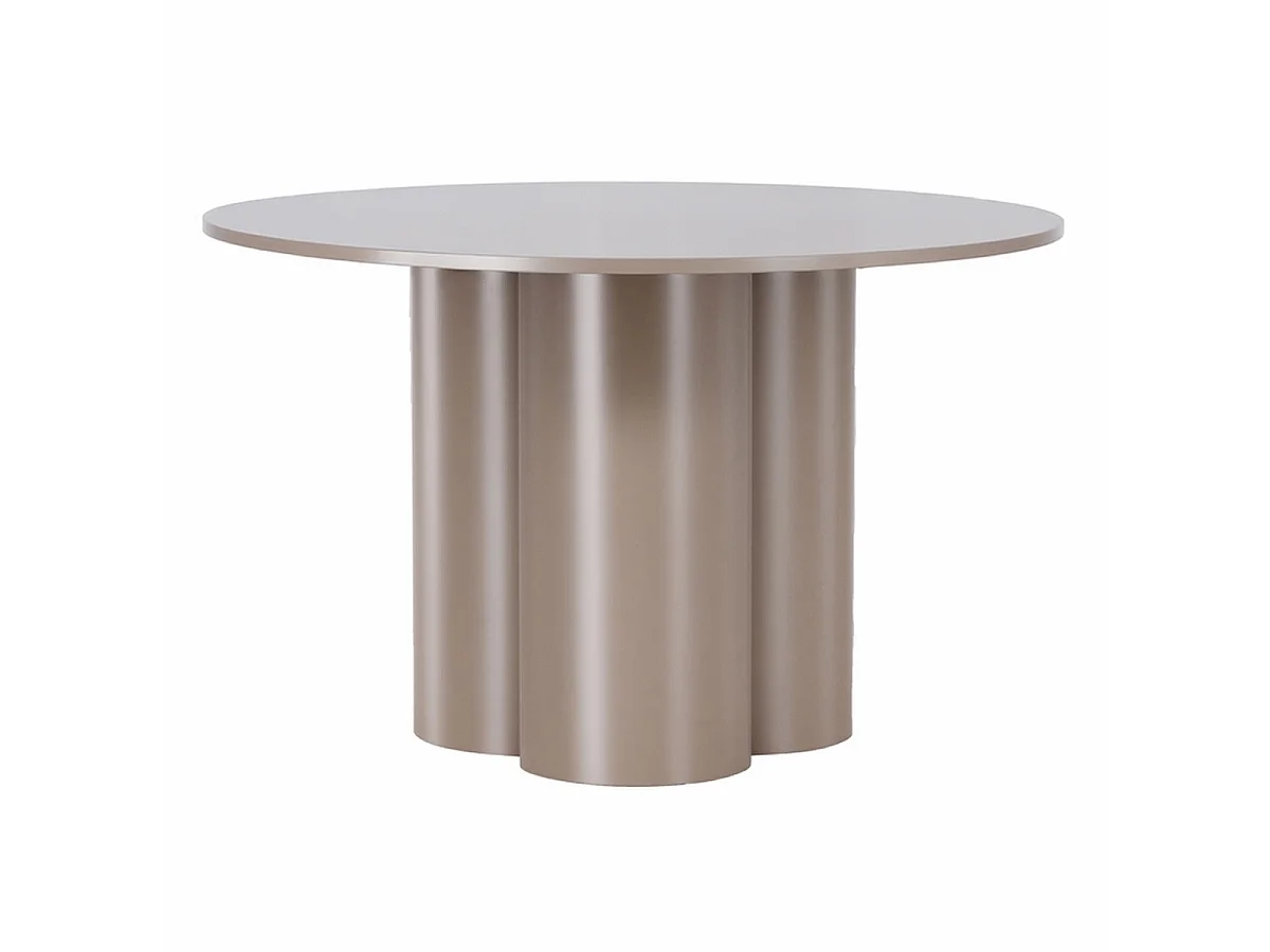 Table Basse Ronde "Olivia" 80cm Marron