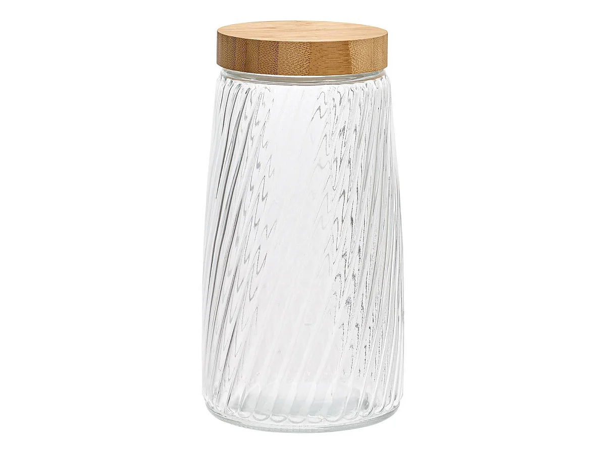 Bocal en Verre Strié "Striva" 2,1L Transparent