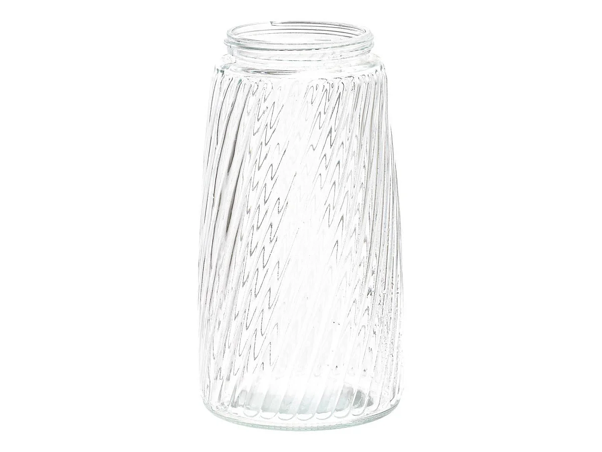 Bocal en Verre Strié "Striva" 2,1L Transparent