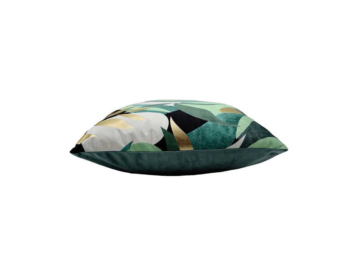 Housse de Coussin Imprimée "Boréale" 40x40cm Vert