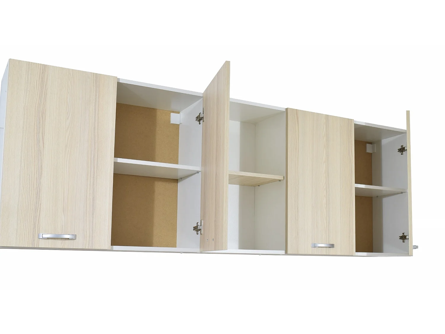 Conjunto Cozinha Nisa haaus, Ulme Claro/Branco, L 200 cm